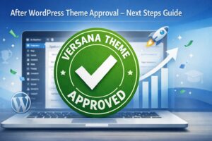 after WordPress theme approval